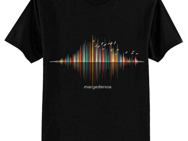 Nature’s music – sound wave tri-blend t-shirt