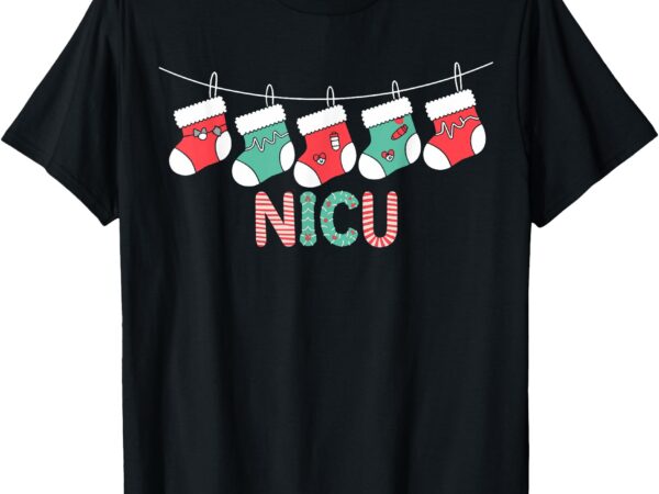 Nicu christmas nurse funny neonatal intensive care unit xmas t-shirt