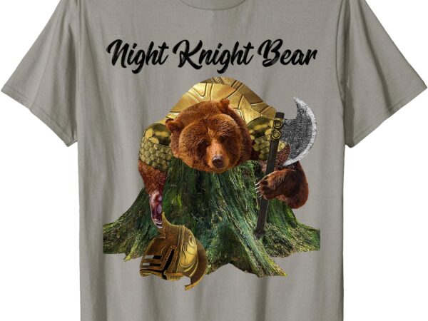 Night knight bear t-shirt