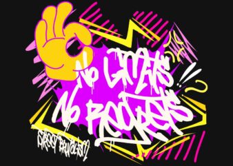 No Limits, No Regrets Graffiti T-shirt Design