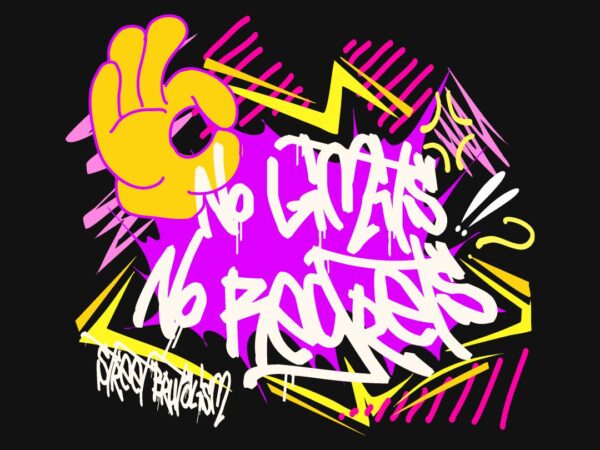 No limits, no regrets graffiti t-shirt design