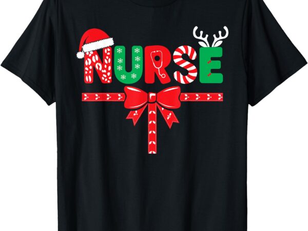 Nurse xmas rn lpn cna women christmas t-shirt