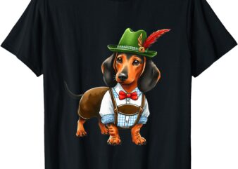 Oktoberfest Dachshund Cute Sausage Dog German Kids Men Women T-Shirt