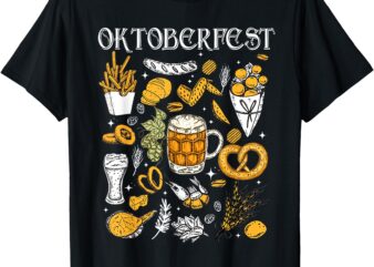 Oktoberfest Drinking Men Women Vintage German Flag Prost T-Shirt