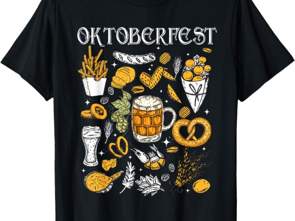 Oktoberfest drinking men women vintage german flag prost t-shirt