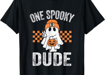 One Spooky Dude Funny Ghost Dude Halloween T-Shirt