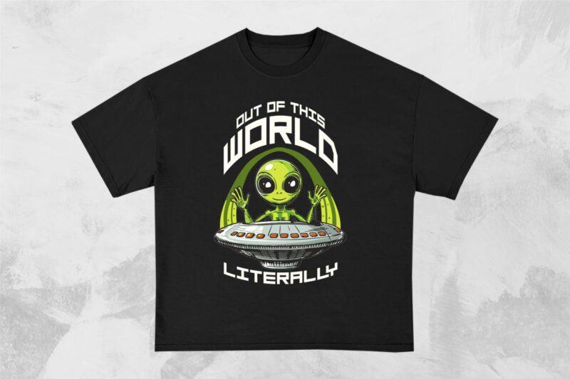 Funny Alien T-Shirt Designs Bundle