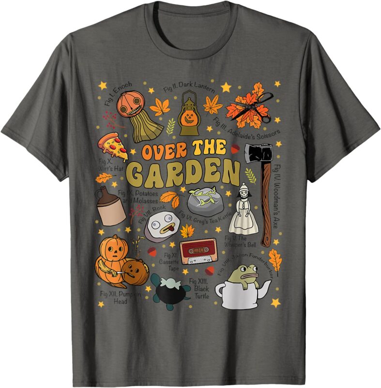 Over The Halloween Garden Wall Pumpkin Fall Thanksgiving T-Shirt