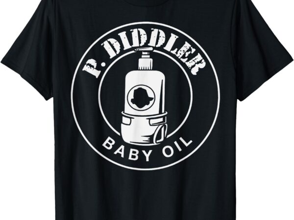 P diddler baby oil halloween costume party t-shirt