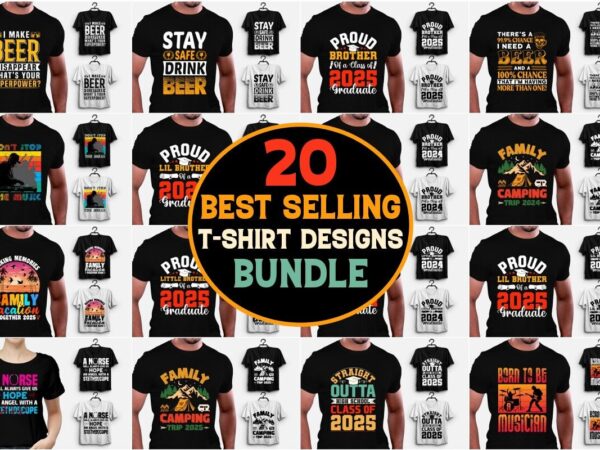 Pod t-shirt designs bundle