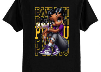 PVAMU Panthers: Prairie View Sneakerhead Betty Boop T-Shirt