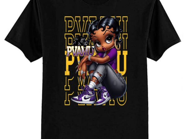 Pvamu panthers: prairie view sneakerhead betty boop t-shirt