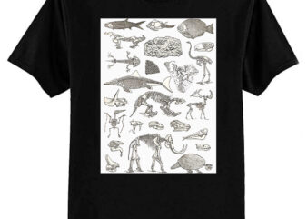 Paleontology Illustration Classic T-Shirt