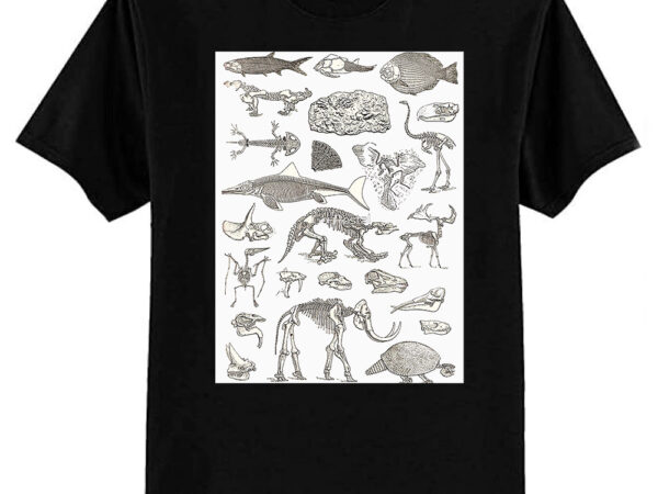 Paleontology illustration classic t-shirt