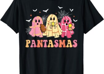 Pan-tasmas Pantasmas Ghost Spooky Conchas Mexican Ghost T-Shirt