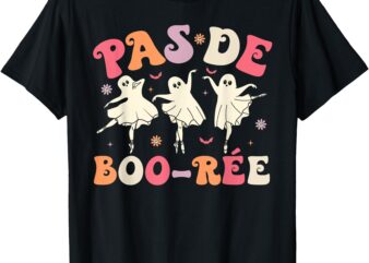 Pas de BOO-rée Cute Ballet Ghosts Dancing Teachers Halloween T-Shirt