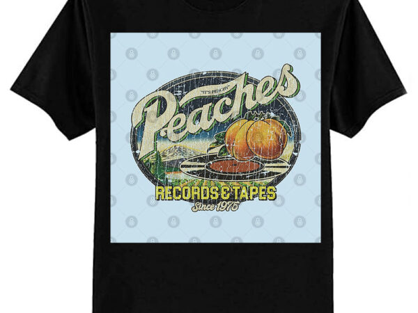 Peaches records & tapes 1975 t-shirt