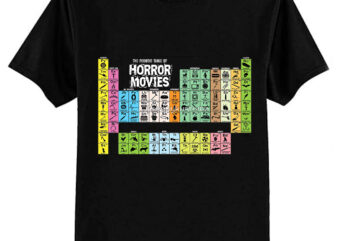 Periodic Table of Horror Movies Classic T-Shirt