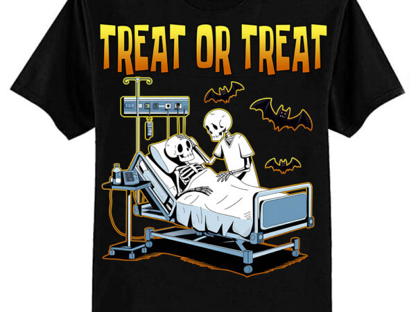 Physical therapy halloween trick treat or treat skeleton pt t-shirt ltsp