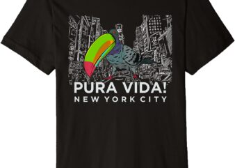 Pigeon Disguised as Toucan Pura Vida! New York City Premium T-Shirt