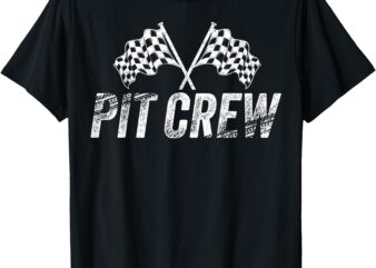 Pit Crew Birthday Family Matching Race Car Racing T-Shirt