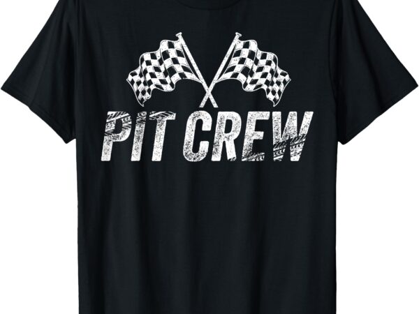 Pit crew birthday family matching race car racing t-shirt