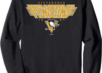 Pittsburgh Penguins Laser Black Officially Licensed Sweatshirt