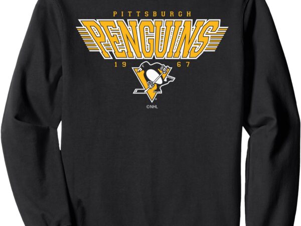 Pittsburgh penguins laser black officially licensed sweatshirt