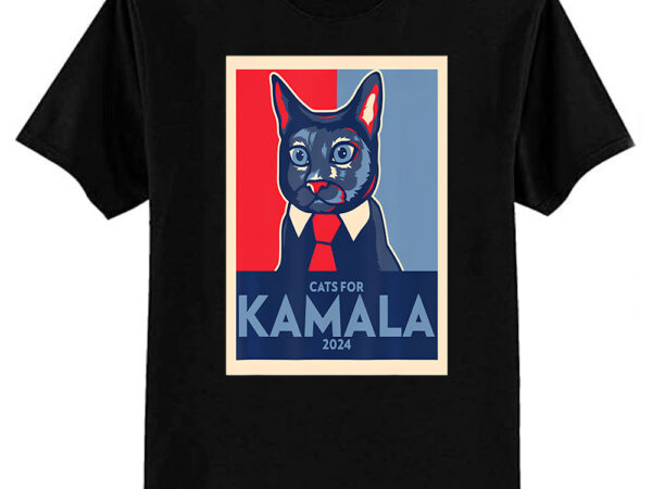 Politically purrfect cats for kamala harris 2024 president t-shirt