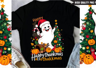 Happy Hallothanksmas T-Shirt Design, Happy Hallothanksmas Vector T-Shirt Design, Boo Boo Crew T-Shirt Design, Boo Boo Crew Vector T-Shirt De