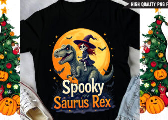 Spooky Saurus T-Shirt Design, Halloween t-shirt design,halloween,Halloween t-Shirt Design bundle,Happy halloween t-shirt design,halloween