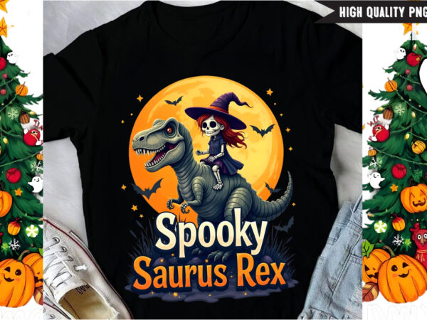 Spooky saurus t-shirt design, halloween t-shirt design,halloween,halloween t-shirt design bundle,happy halloween t-shirt design,halloween