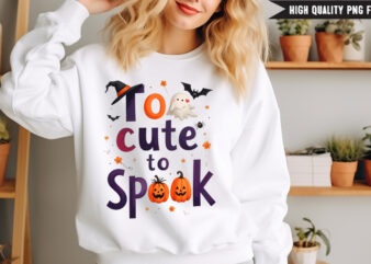 Too Cute to Spook t-shirt design,Halloween t-shirt design,halloween,Halloween t-Shirt Design bundle,Happy helloween t-shirt design,helloween