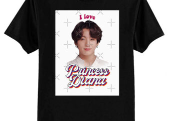 Princess Diana Jungkook kpop retro meme Classic T-Shirt