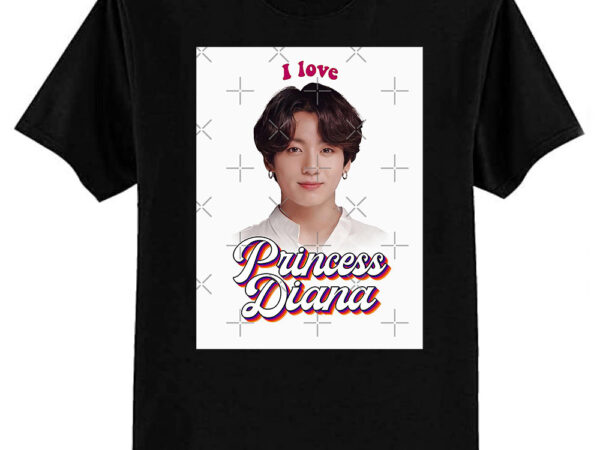 Princess diana jungkook kpop retro meme classic t-shirt