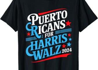 Puerto Ricans For Harris Walz Presidential Election 2024 T-Shirt