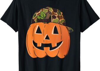 Pumpkin Backwards Hat Halloween Costume for Boy Kids Toddler T-Shirt