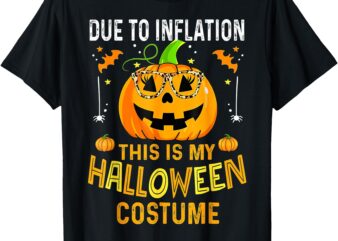 Pumpkin Due To Inflation This Is My Halloween Custome T-Shirt