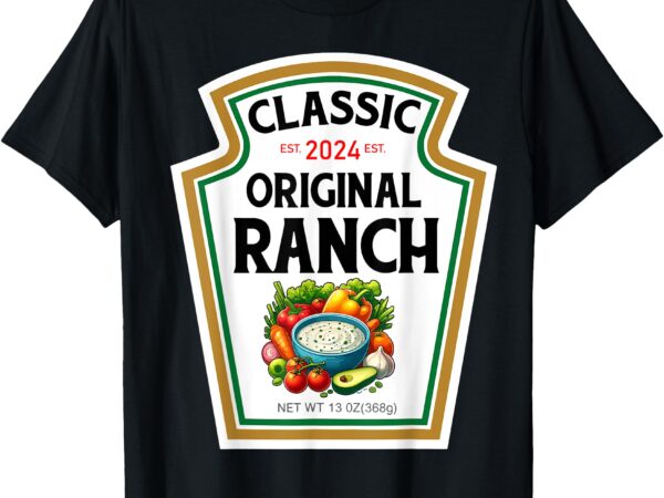 Ranch sauce green salad dressing halloween costume matching t-shirt