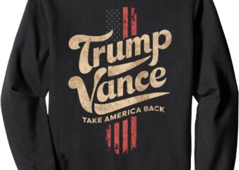 Red Retro Trump Vance Sweatshirt