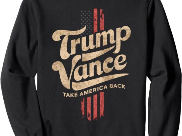 Red retro trump vance sweatshirt