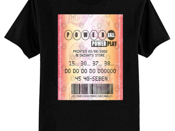 Reggie’s lottery ticket (all about the benjamins) t-shirt