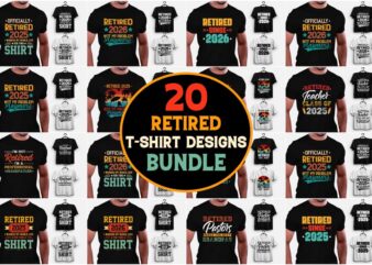 Retired T-Shirt Design Bundle