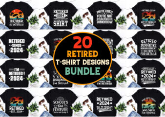 Retired T-Shirt Design Bundle