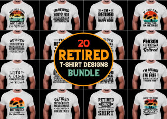 Retired T-Shirt Design Bundle