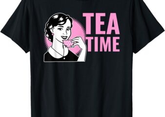 Retro FUNNY GOSSIP, TEA TIME T-Shirt