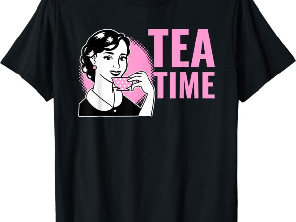 Retro funny gossip, tea time t-shirt