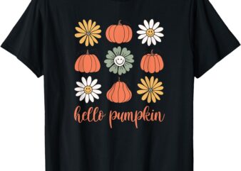 Retro Pumpkins & Daisies T-Shirt