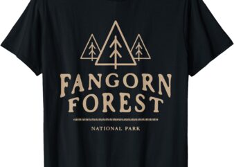 Retro Vintage Fangorn Forest National Park Bookworms Saying T-Shirt