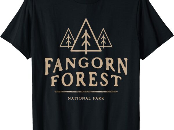 Retro vintage fangorn forest national park bookworms saying t-shirt